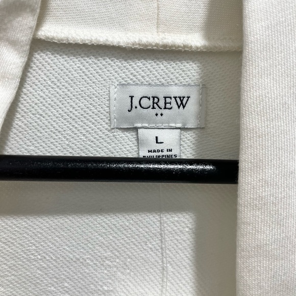 J. Crew Factory Knit Wrap Cardigan Sweater in Ivory size Large NEW - Picture 4 of 10